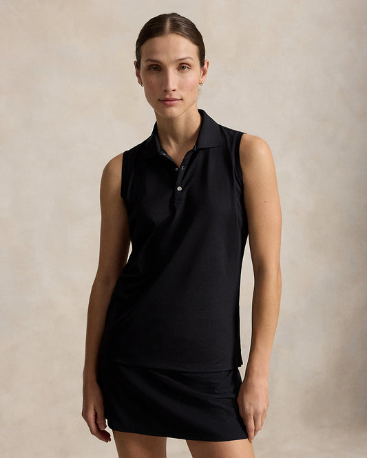 Classic Fit Piqu¨¦ Sleeveless Polo Shirt