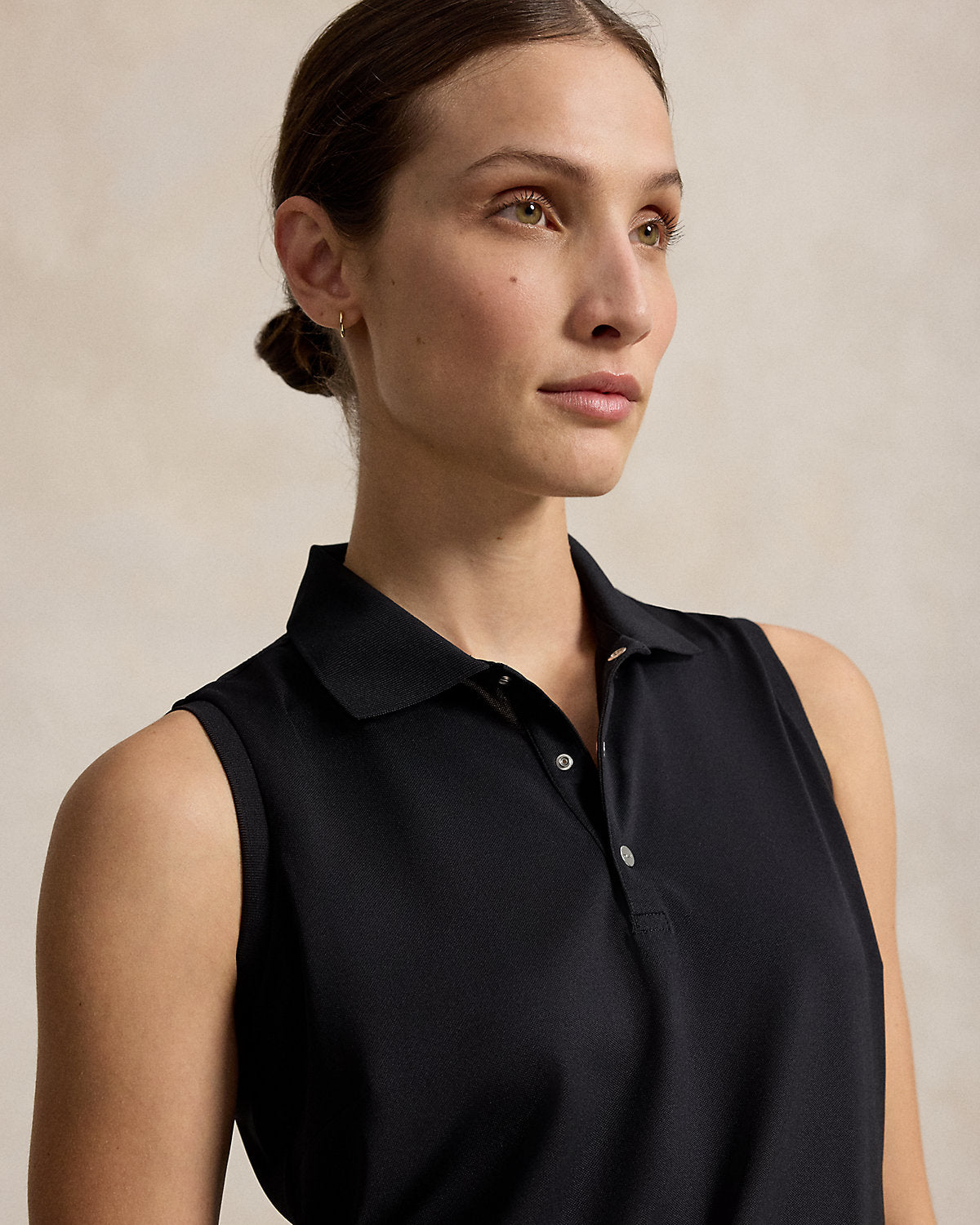 Classic Fit Piqu¨¦ Sleeveless Polo Shirt