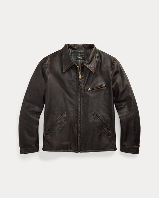 Leather Newsboy Jacket