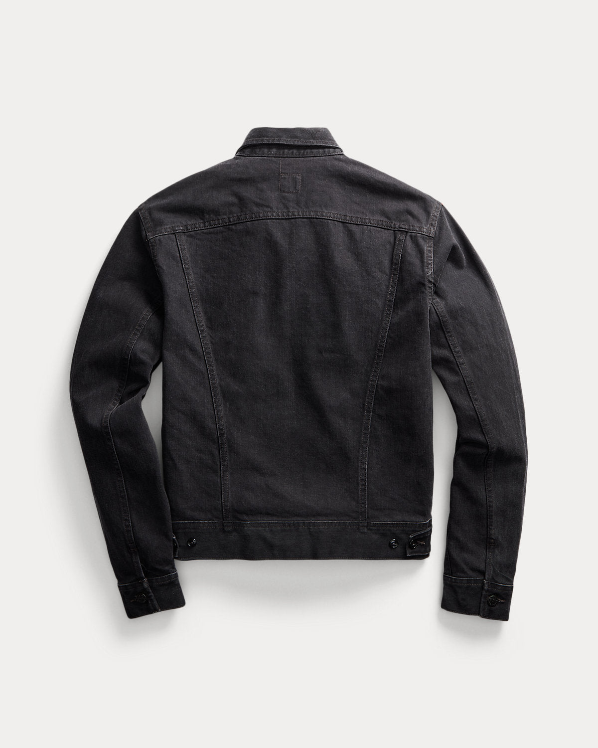 Worn-In Black Denim Trucker Jacket