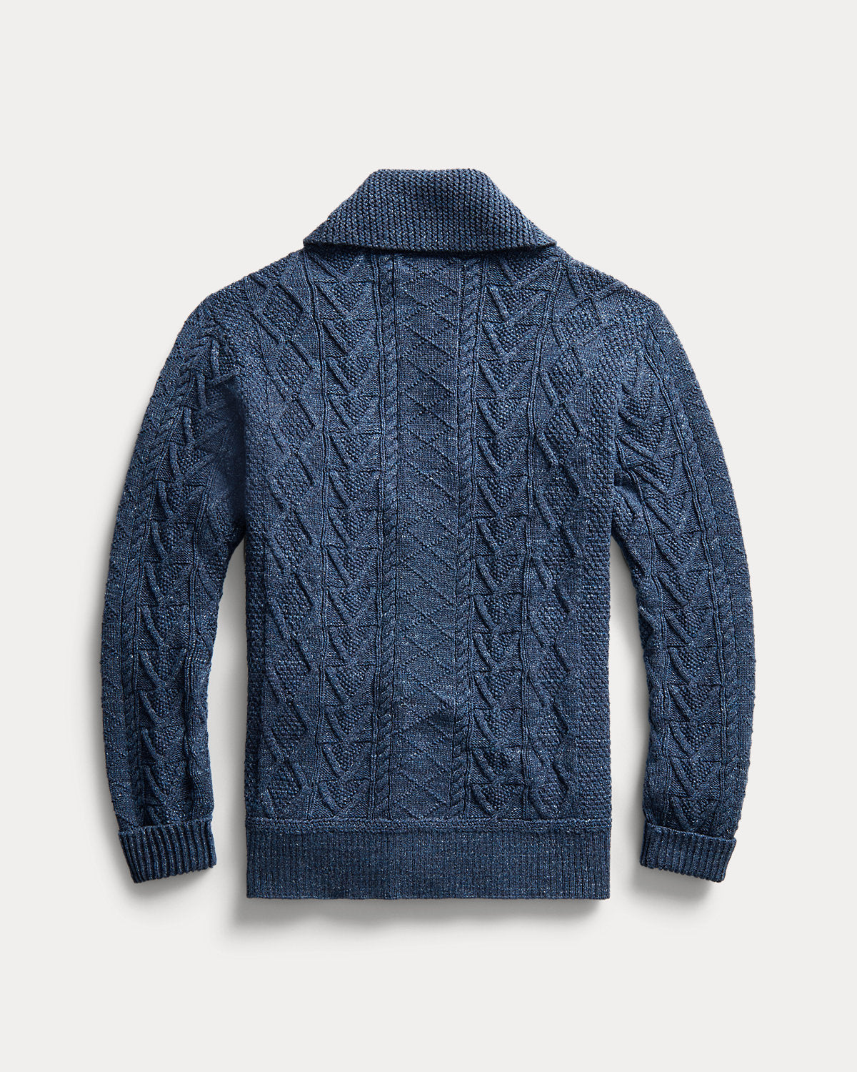 Aran-Knit Cotton Cardigan