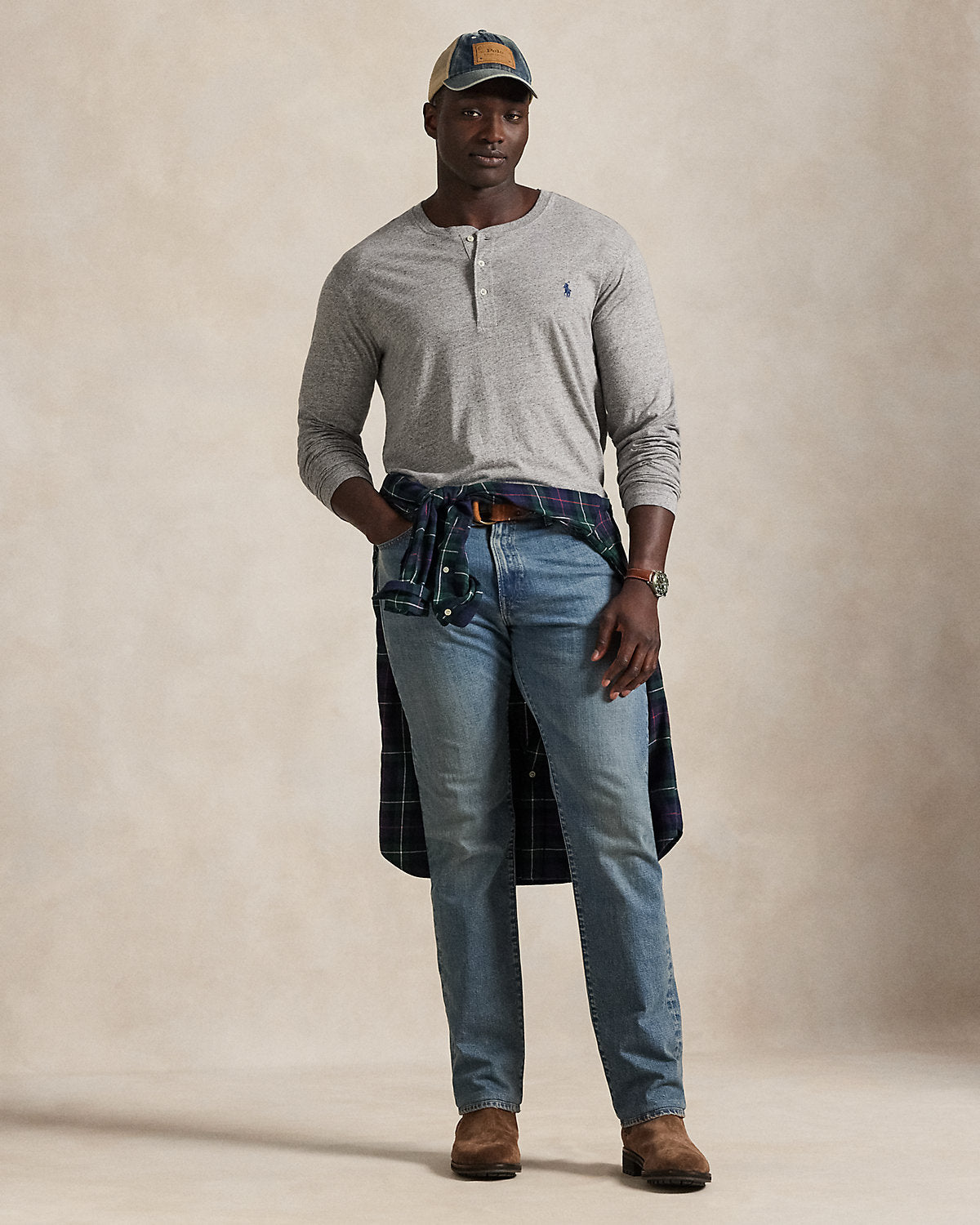 Slub Jersey Henley Shirt