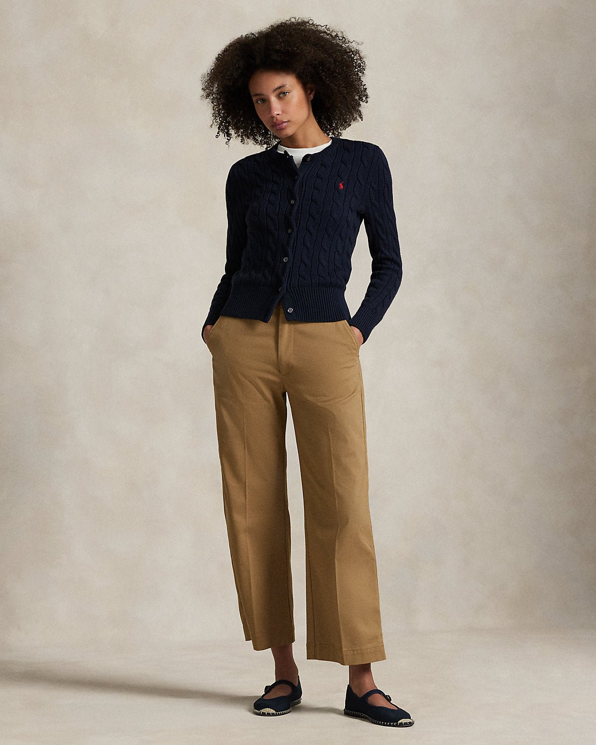 Chino Wide-Leg Pant