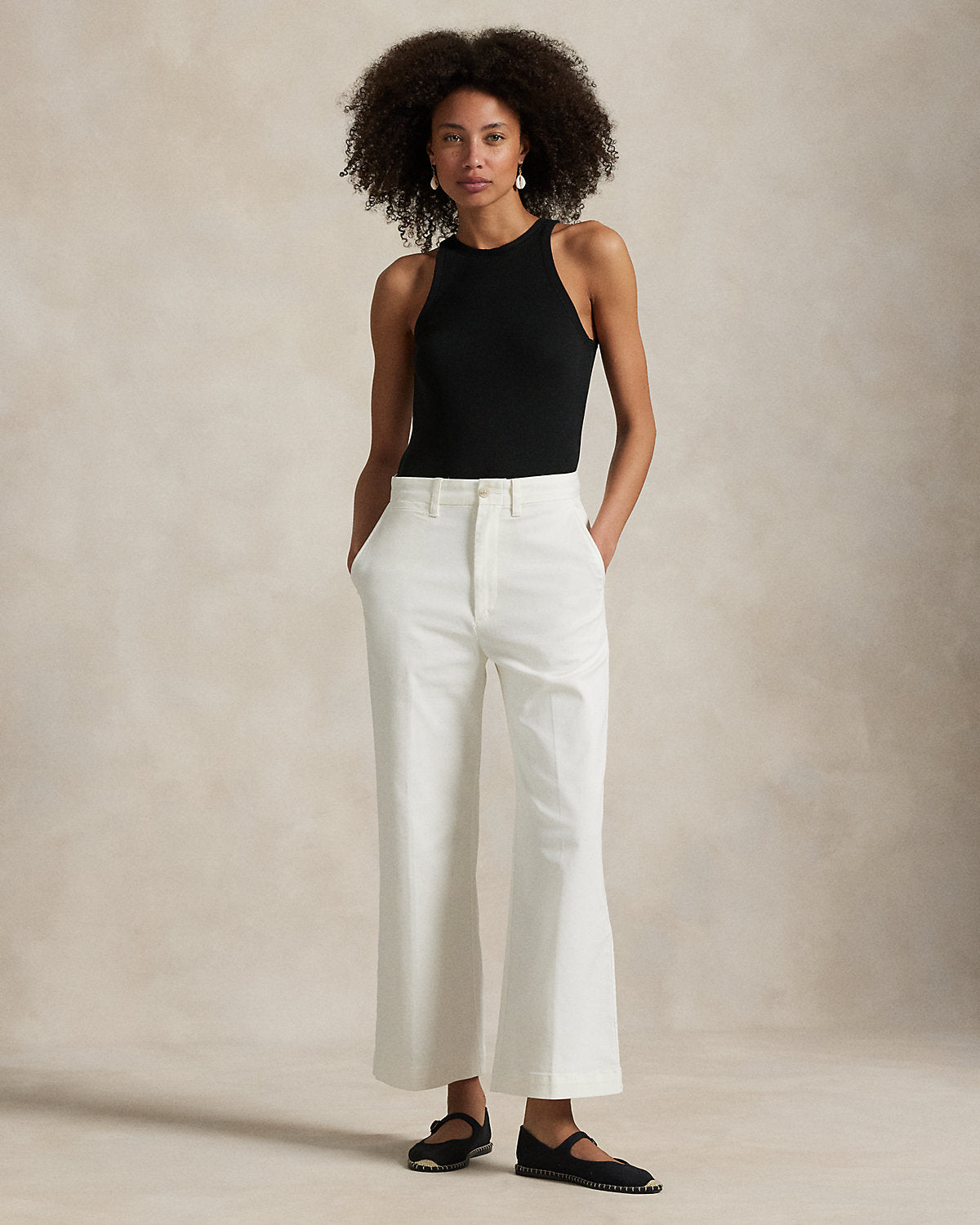 Chino Wide-Leg Pant
