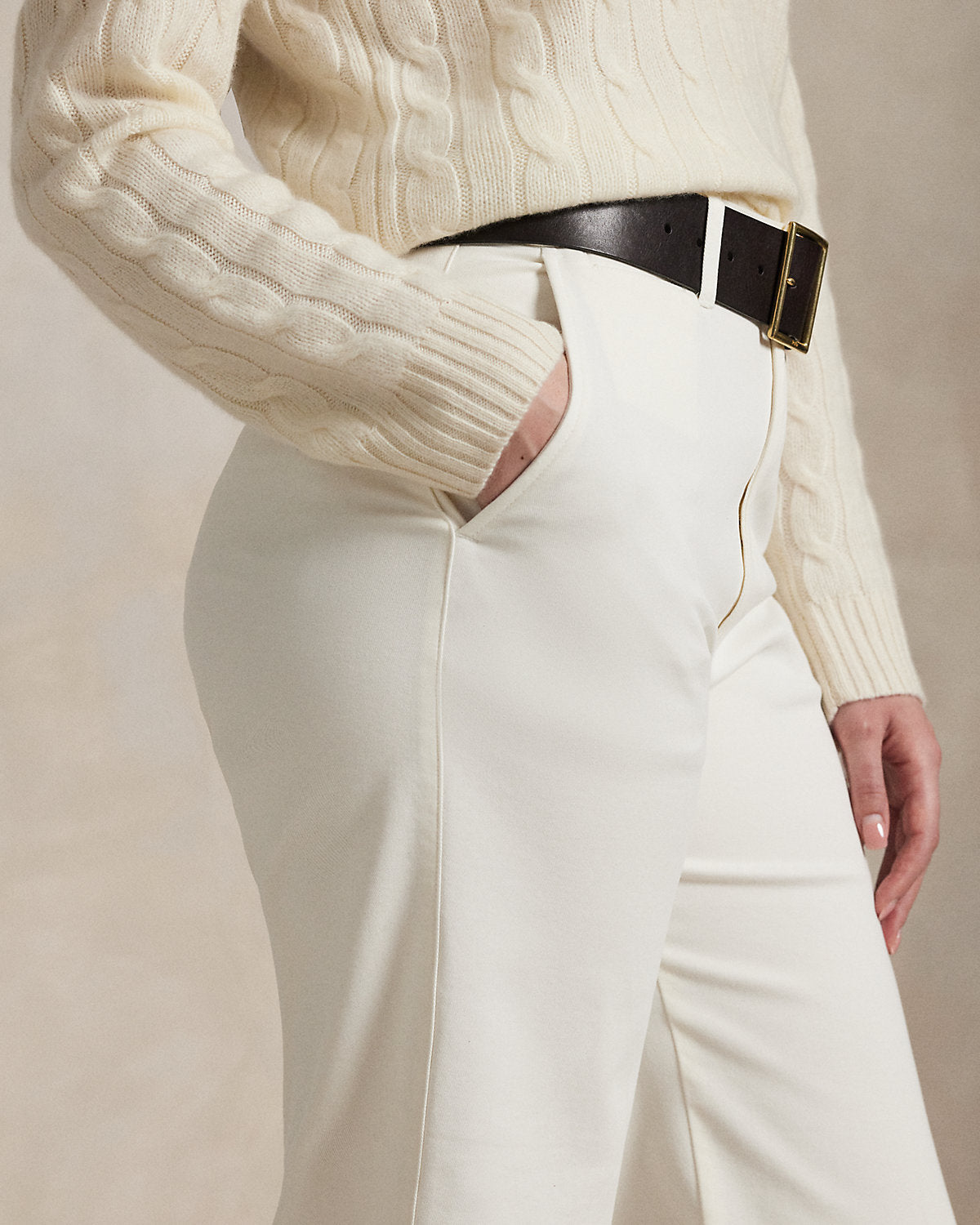 Chino Wide-Leg Pant