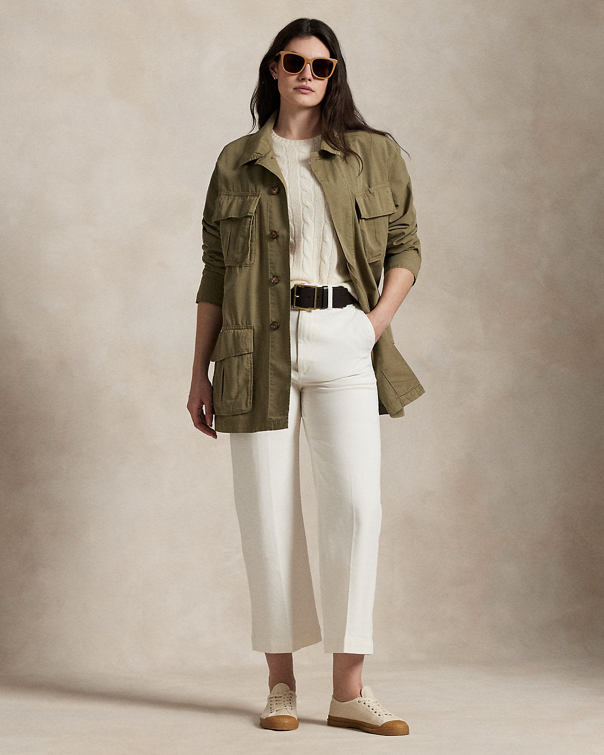 Chino Wide-Leg Pant