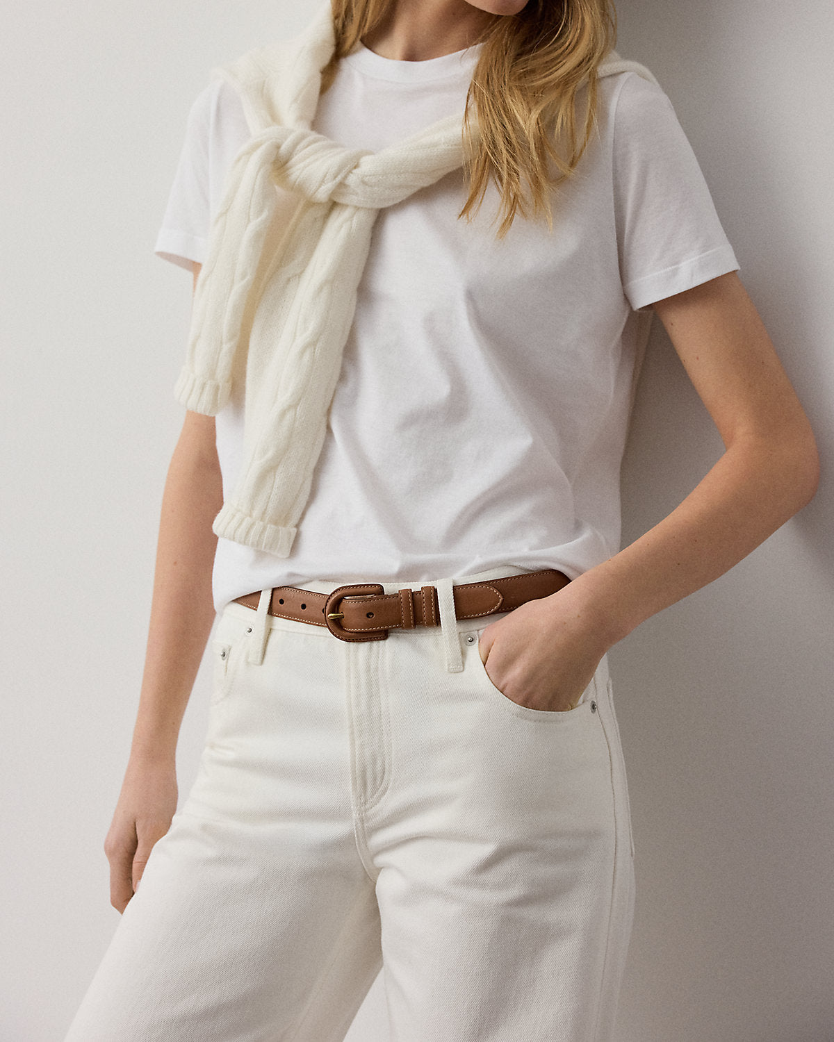 Calfskin Buckle Belt