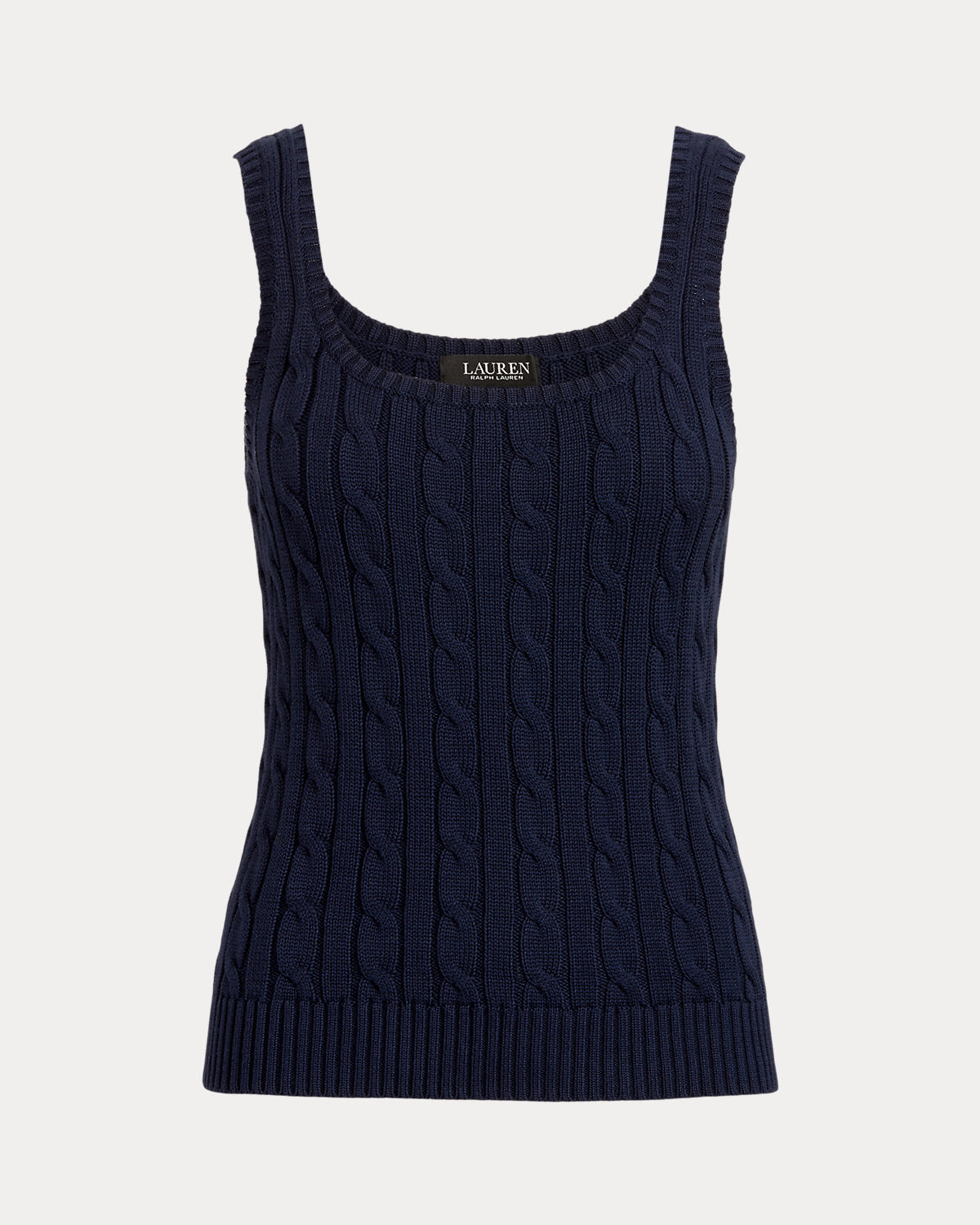 Cable-Knit Sleeveless Sweater