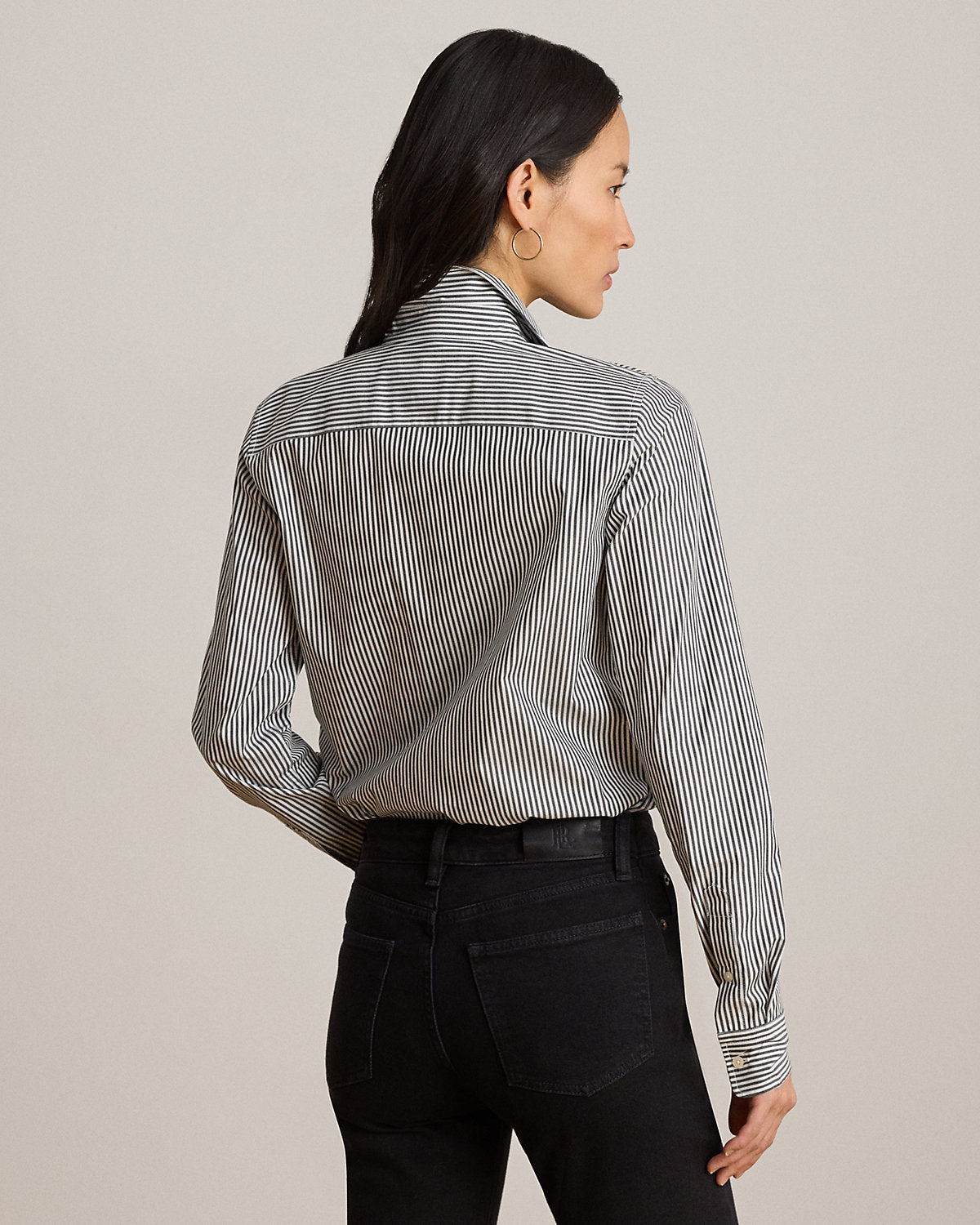 Classic Fit Striped Cotton Shirt