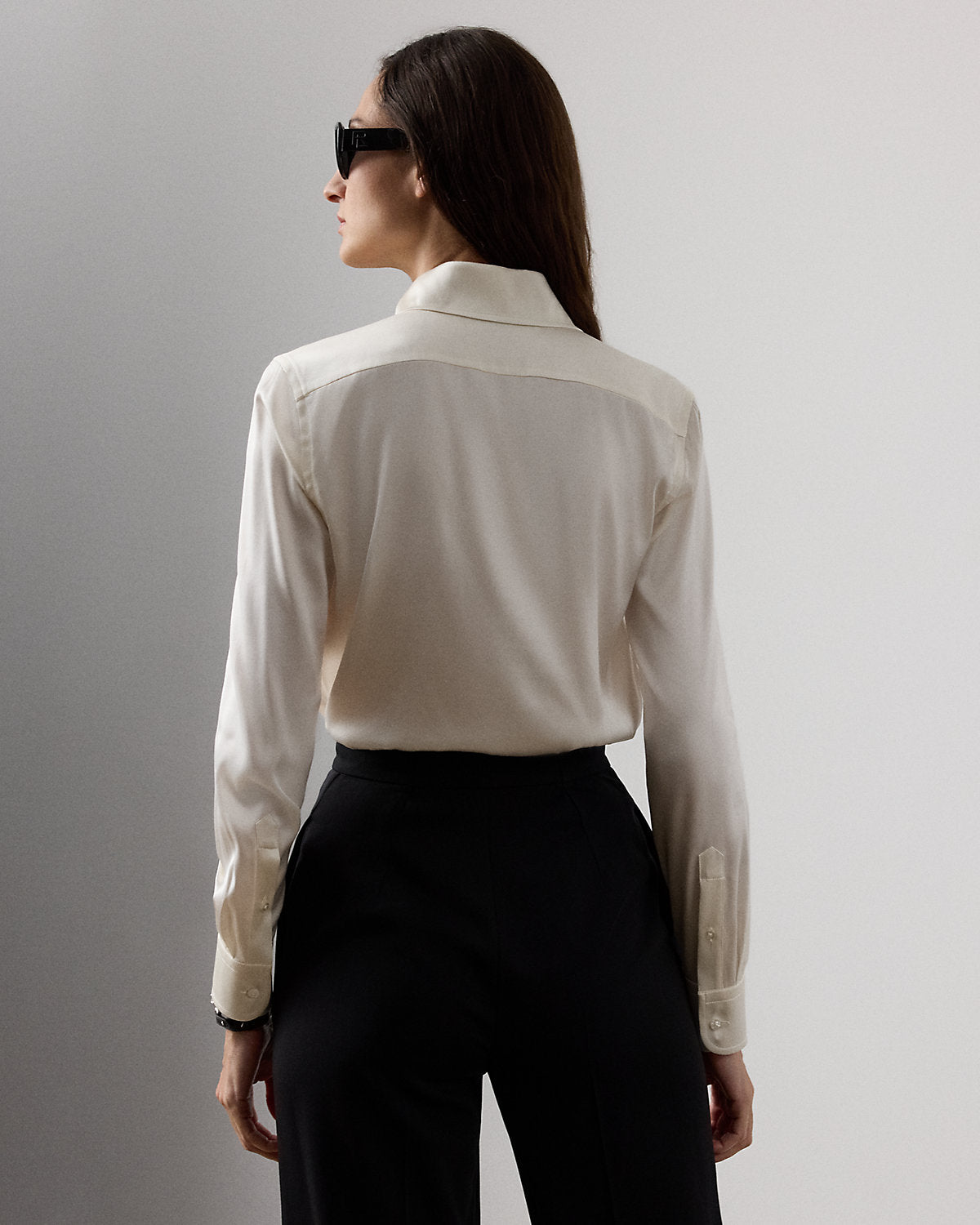 Cameron Straight Fit Charmeuse Shirt