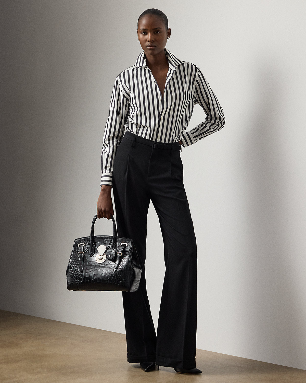 Capri Relaxed Fit Striped Cotton Shirt