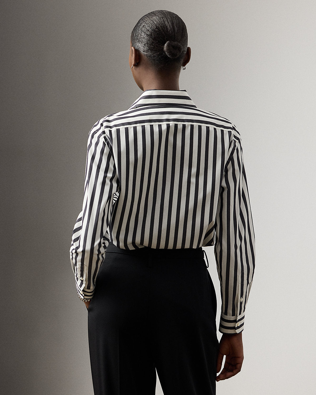 Capri Relaxed Fit Striped Cotton Shirt