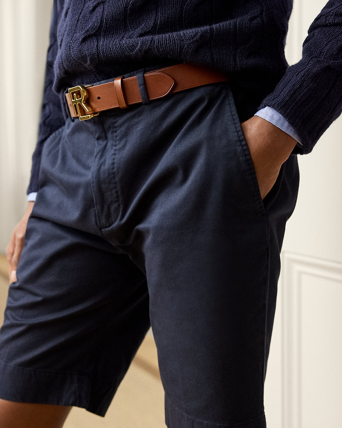 Hand-Tailored Stretch Chino Short