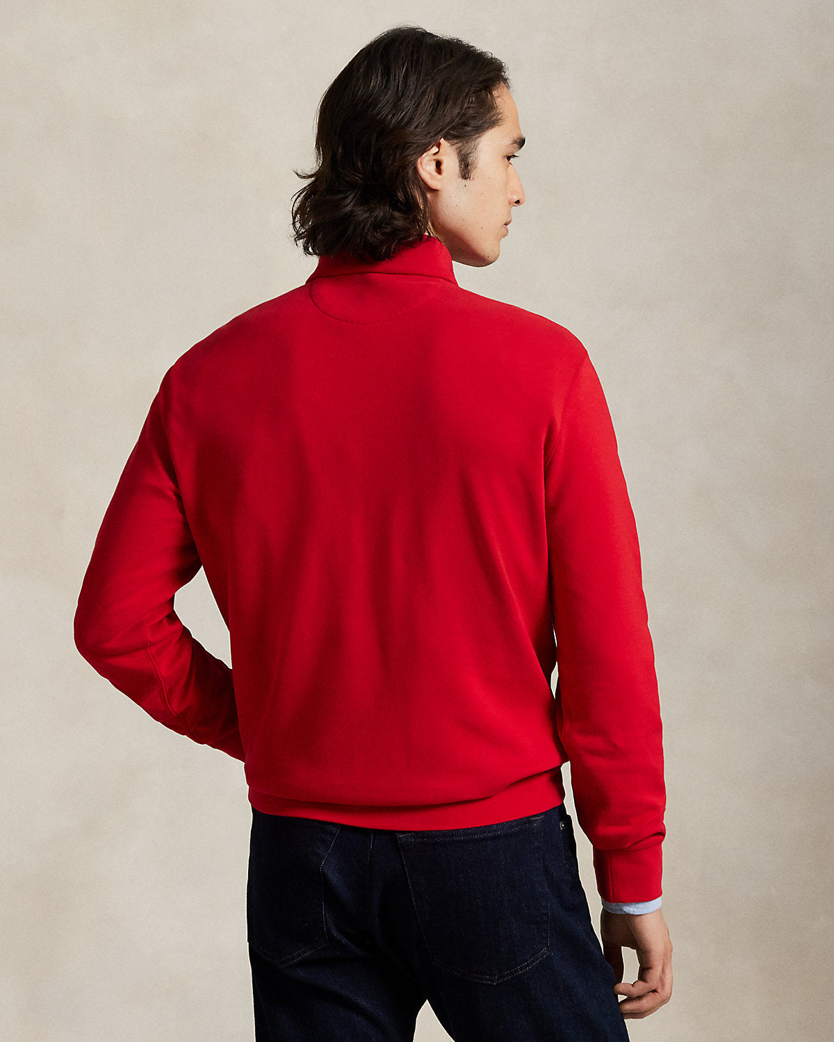 Luxury Jersey Quarter-Zip Pullover