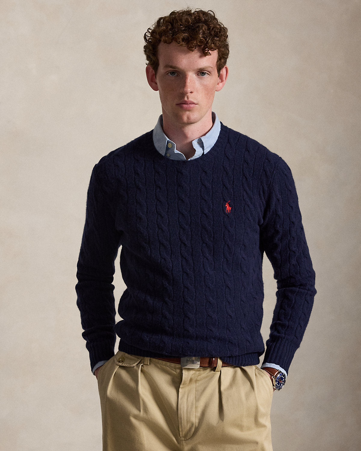 Cable-Knit Wool-Cashmere Sweater