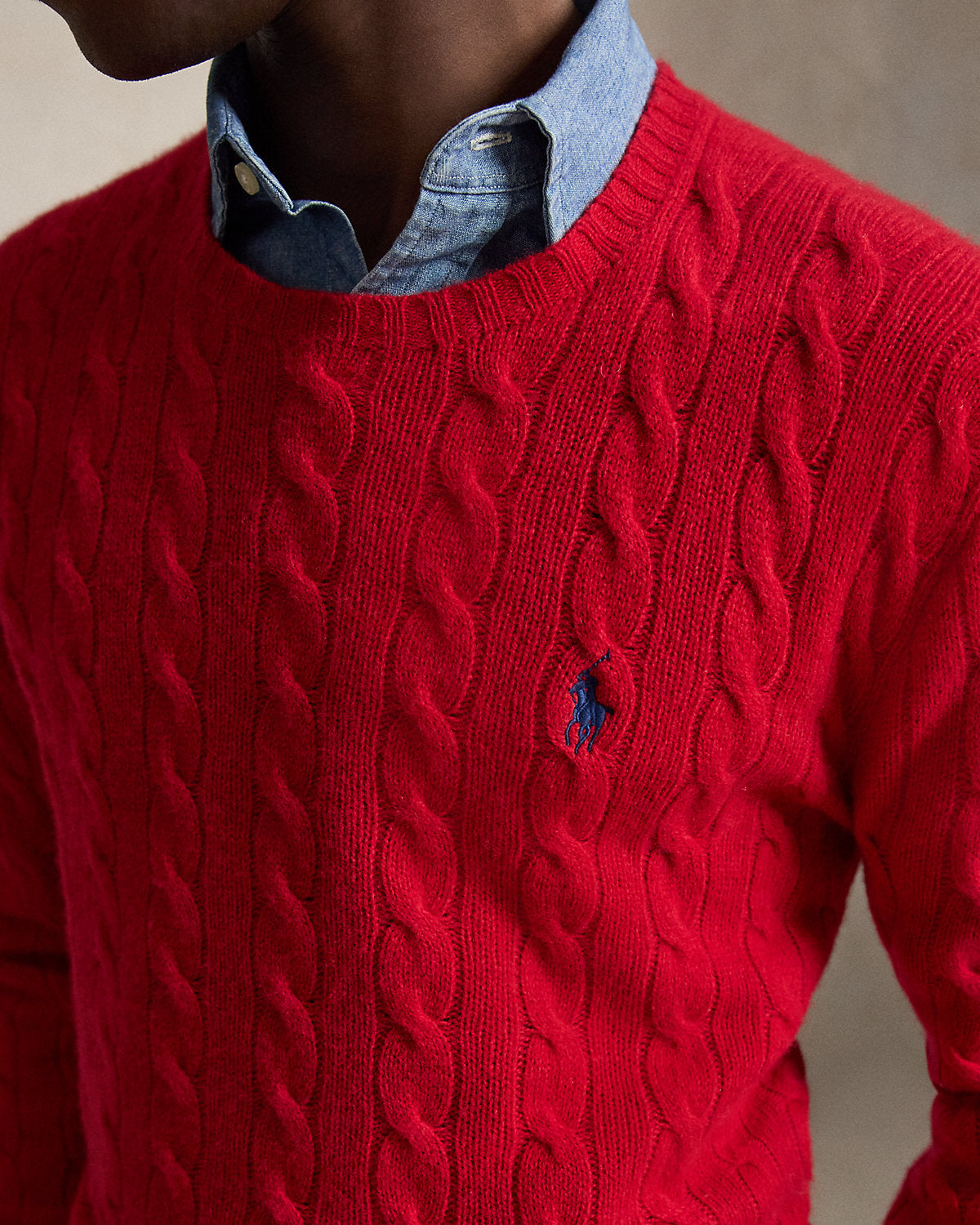 Cable-Knit Wool-Cashmere Sweater