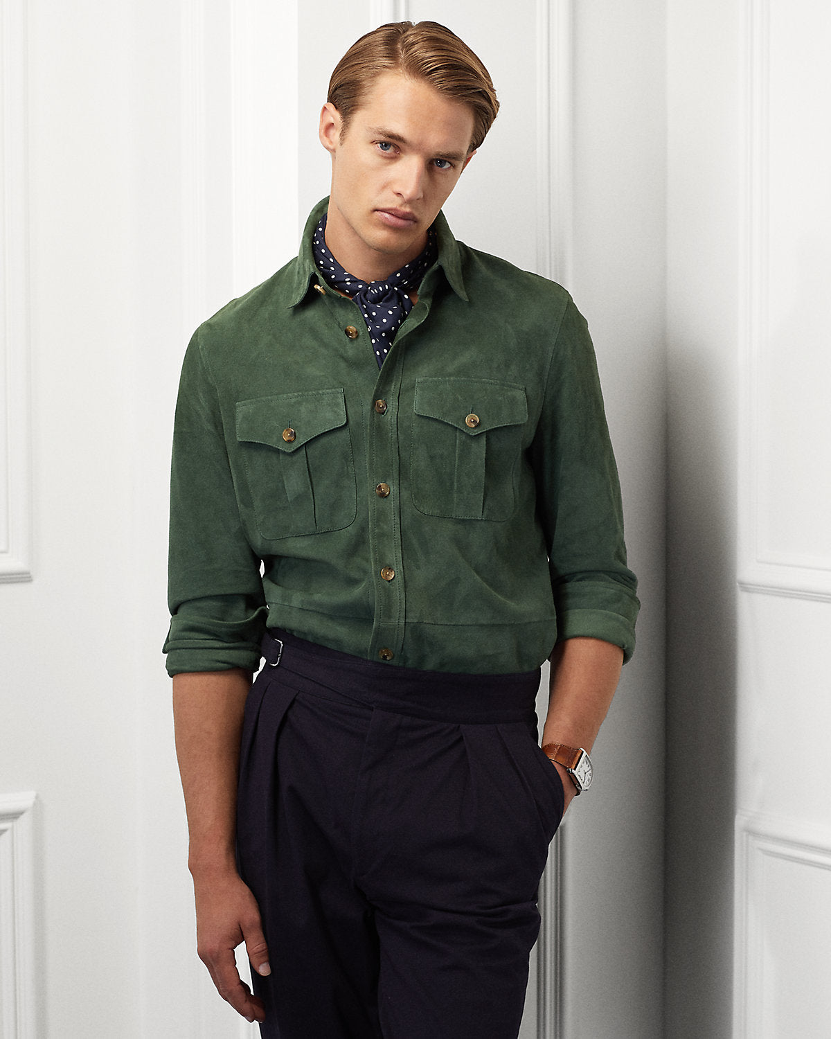 Suede Overshirt