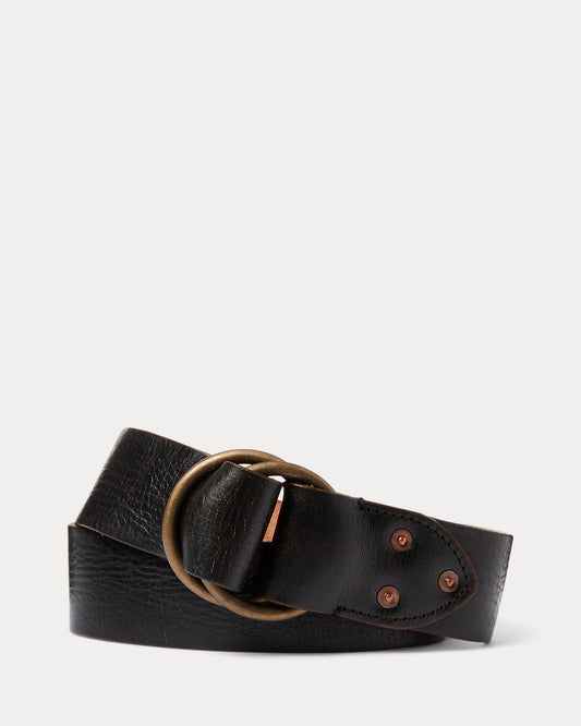 Leather Double¨CO-Ring Belt