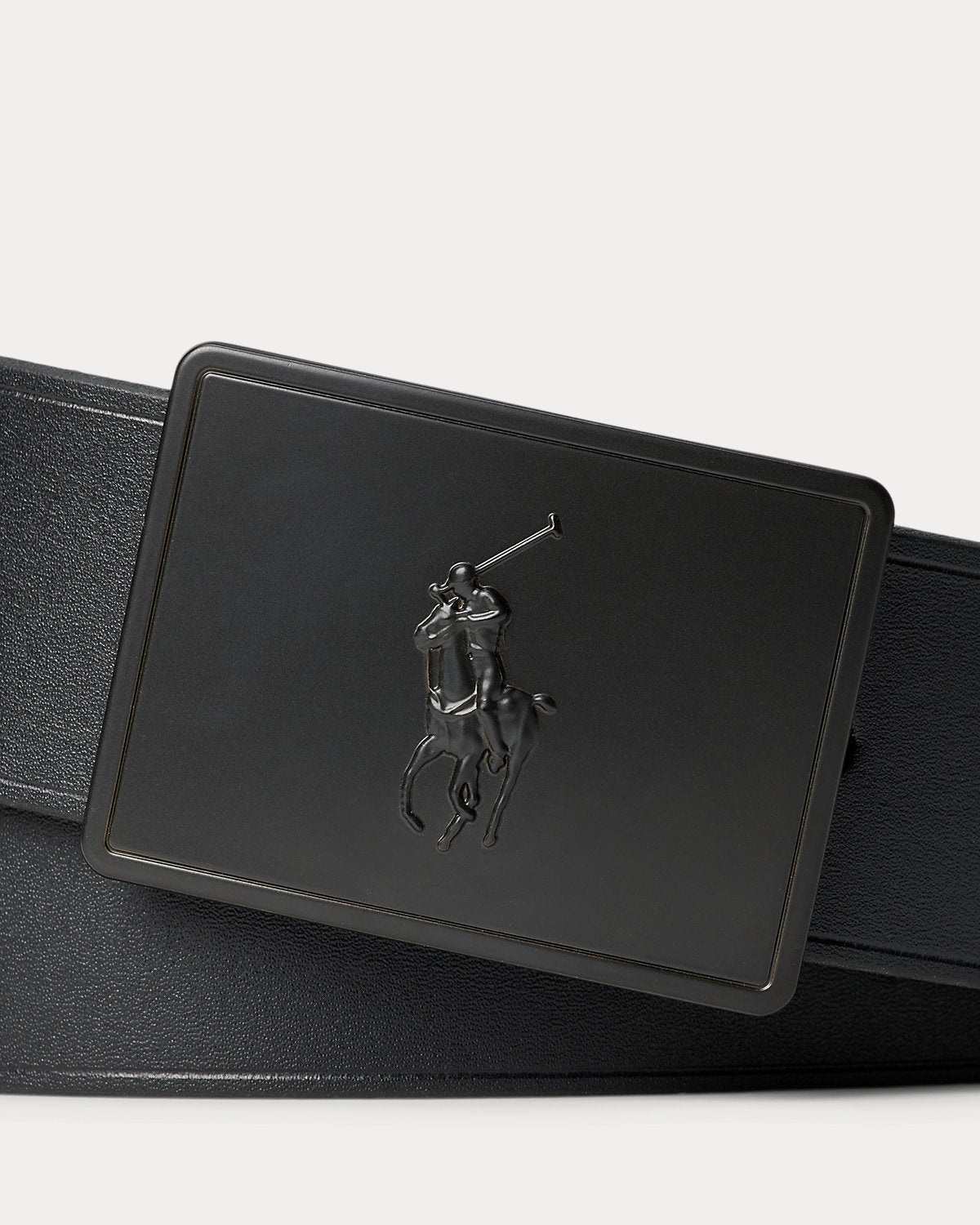 Pony Plaque Leather Belt