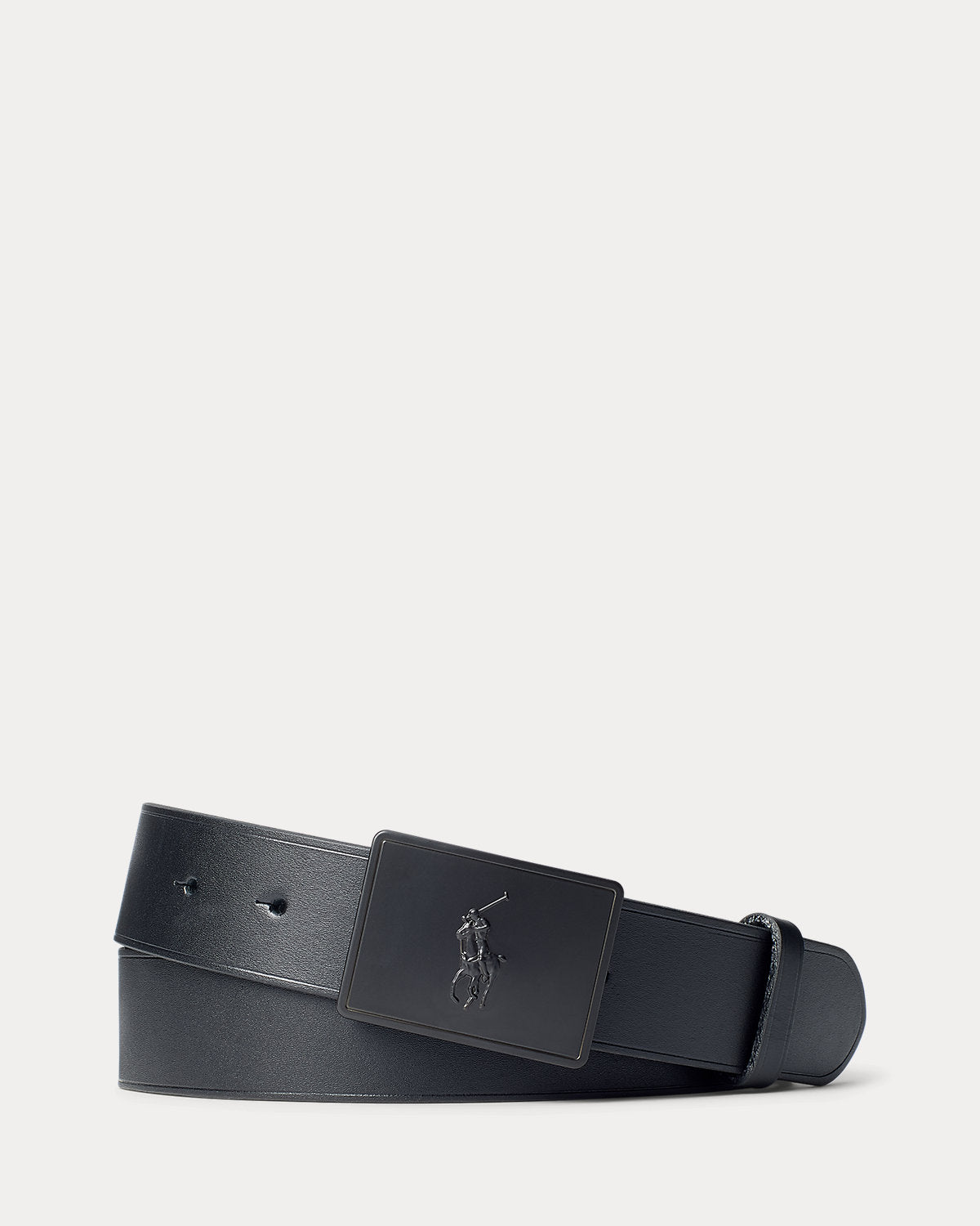 Pony Plaque Leather Belt