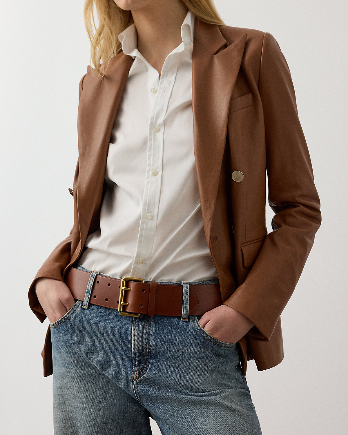 Leather Double-Prong Belt