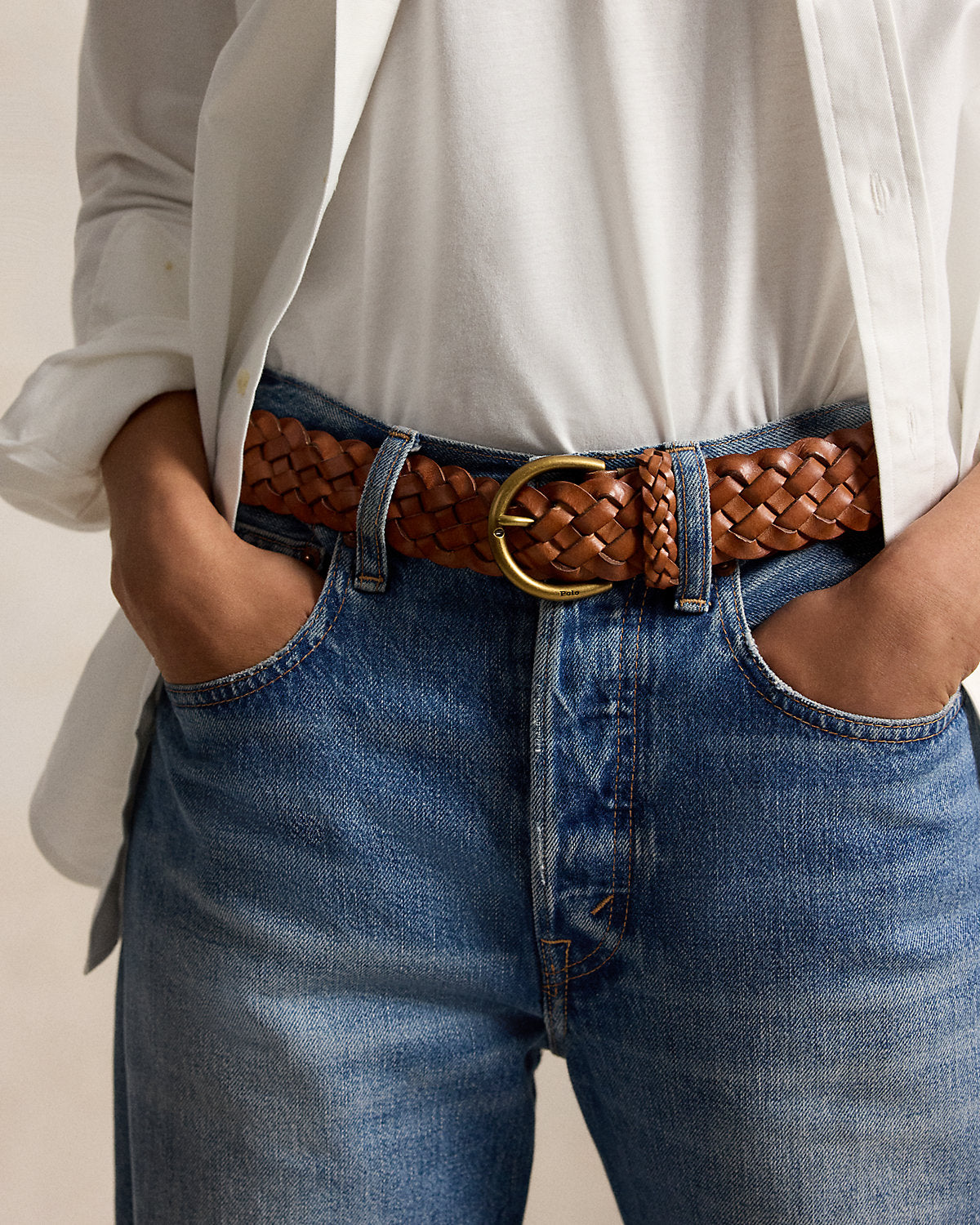 Braided Calfskin Belt