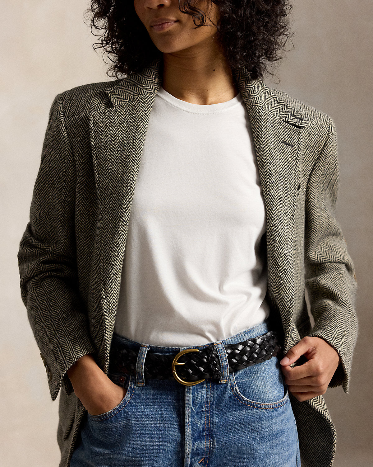 Braided Calfskin Belt