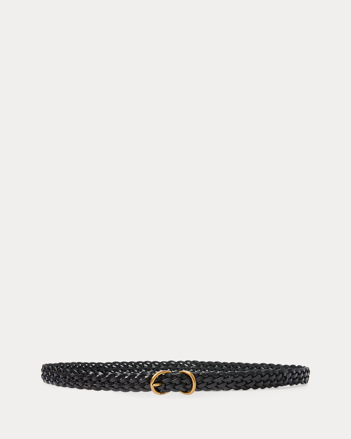 Braided Vachetta Leather Skinny Belt