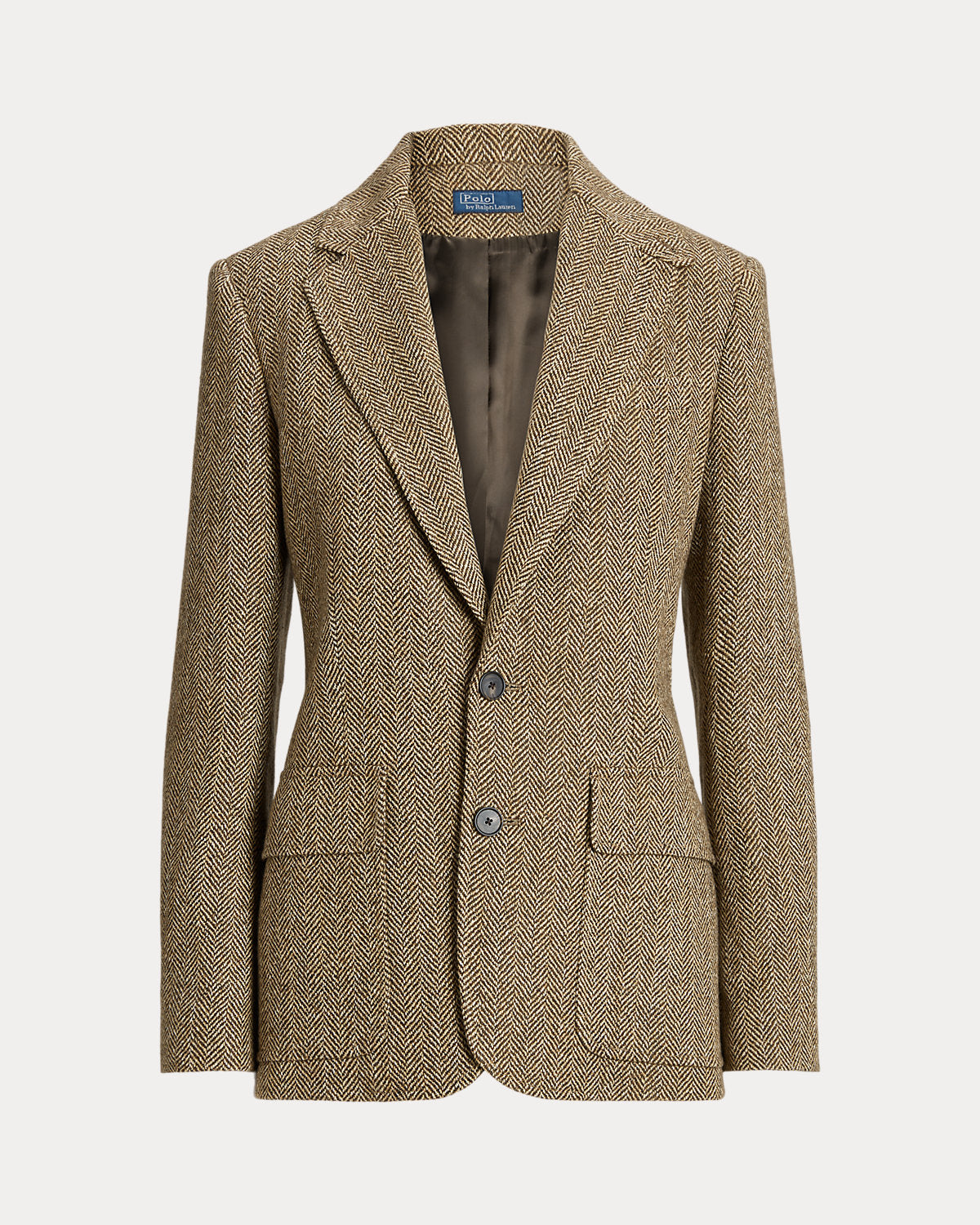 Single-Breasted Herringbone Blazer