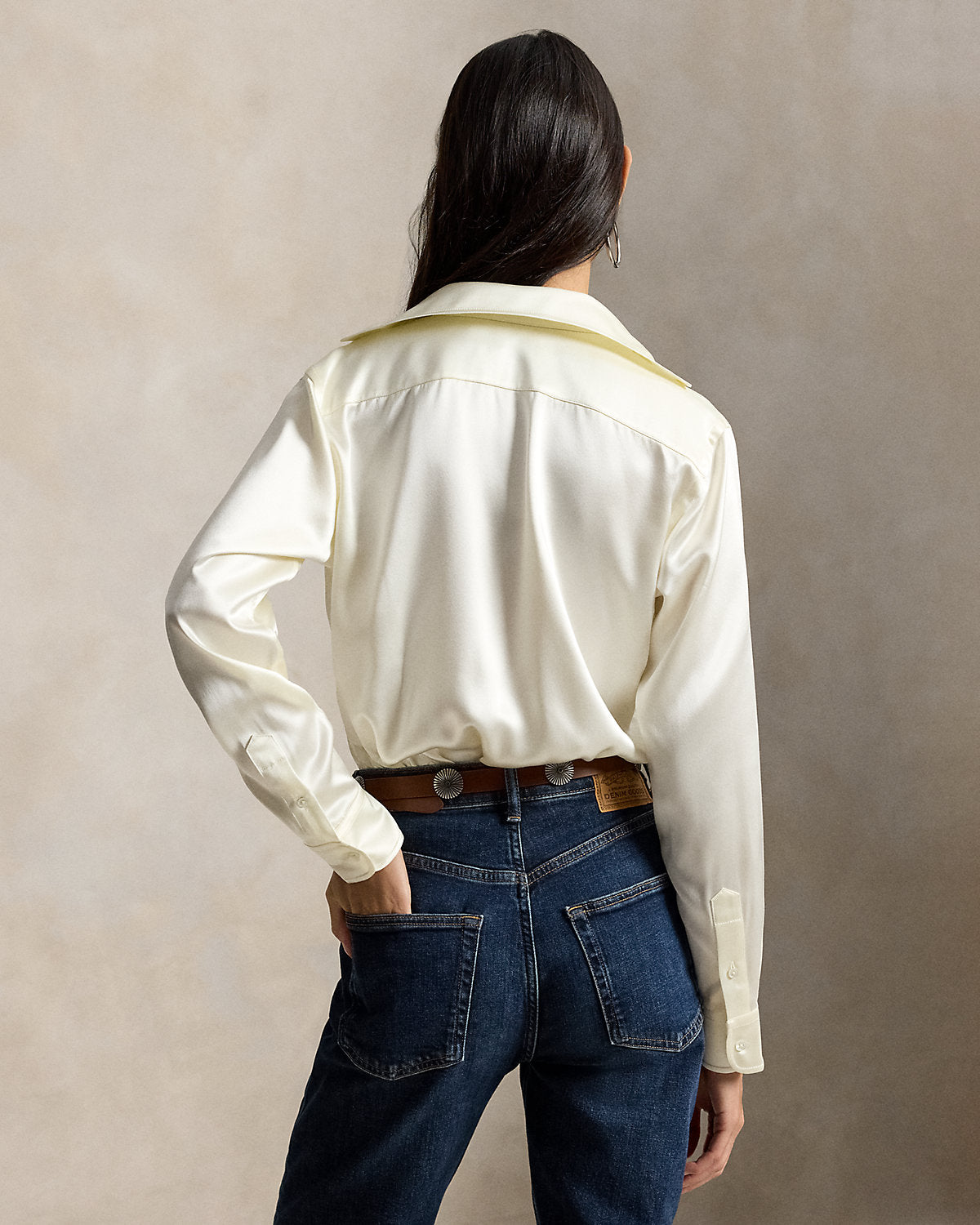 Slim Fit Silk Shirt