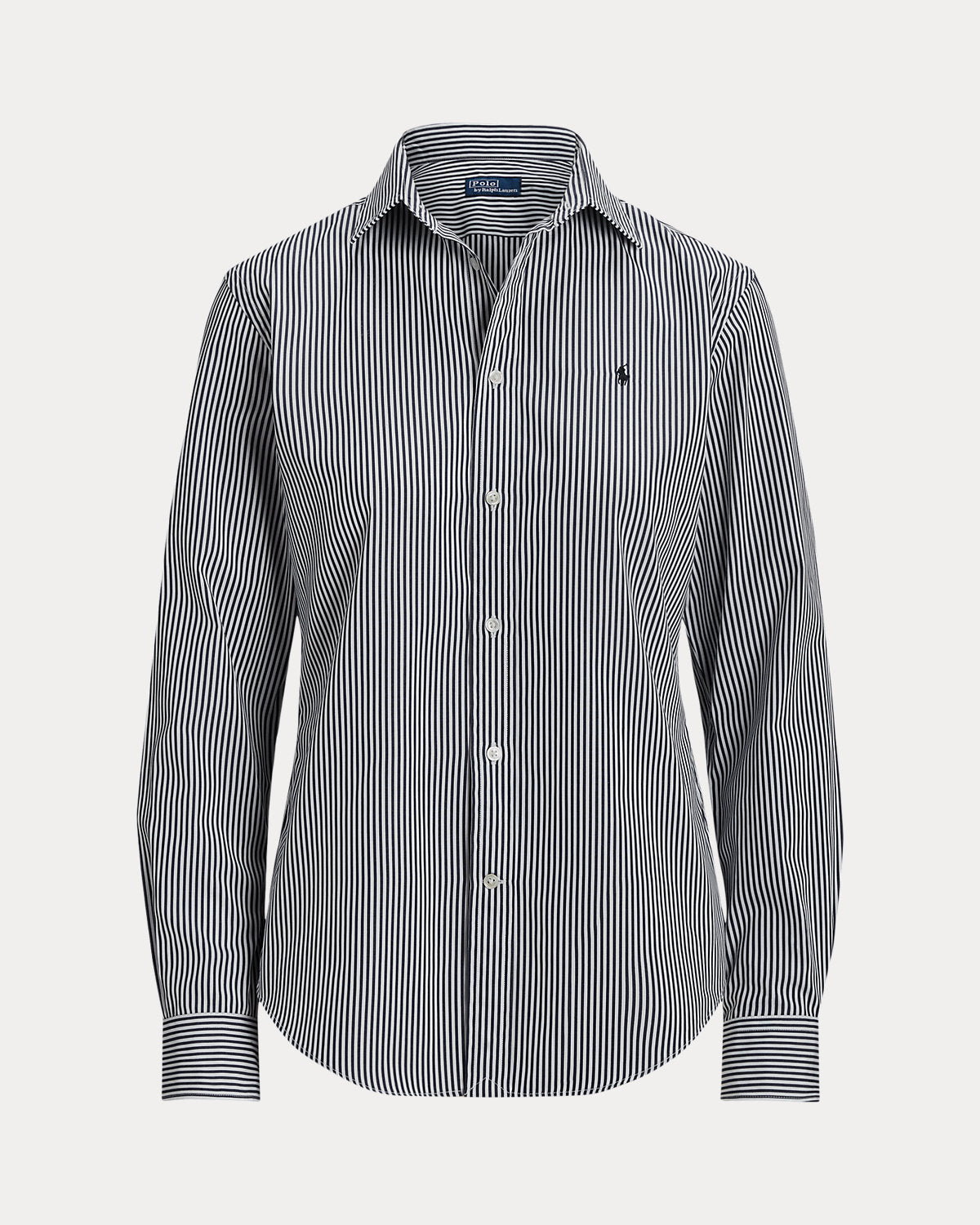 Slim Fit Striped Cotton Shirt