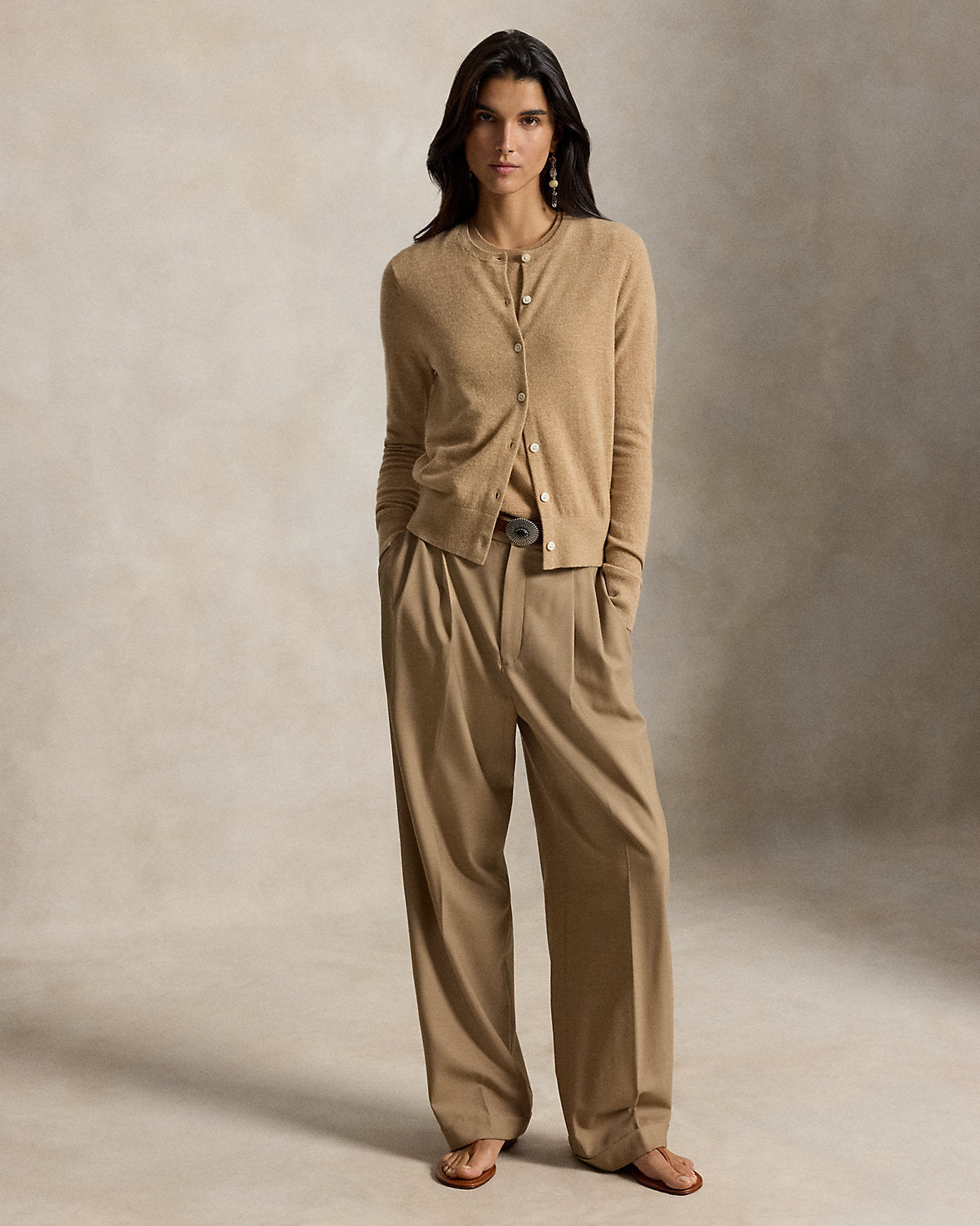 Cashmere Crewneck Cardigan