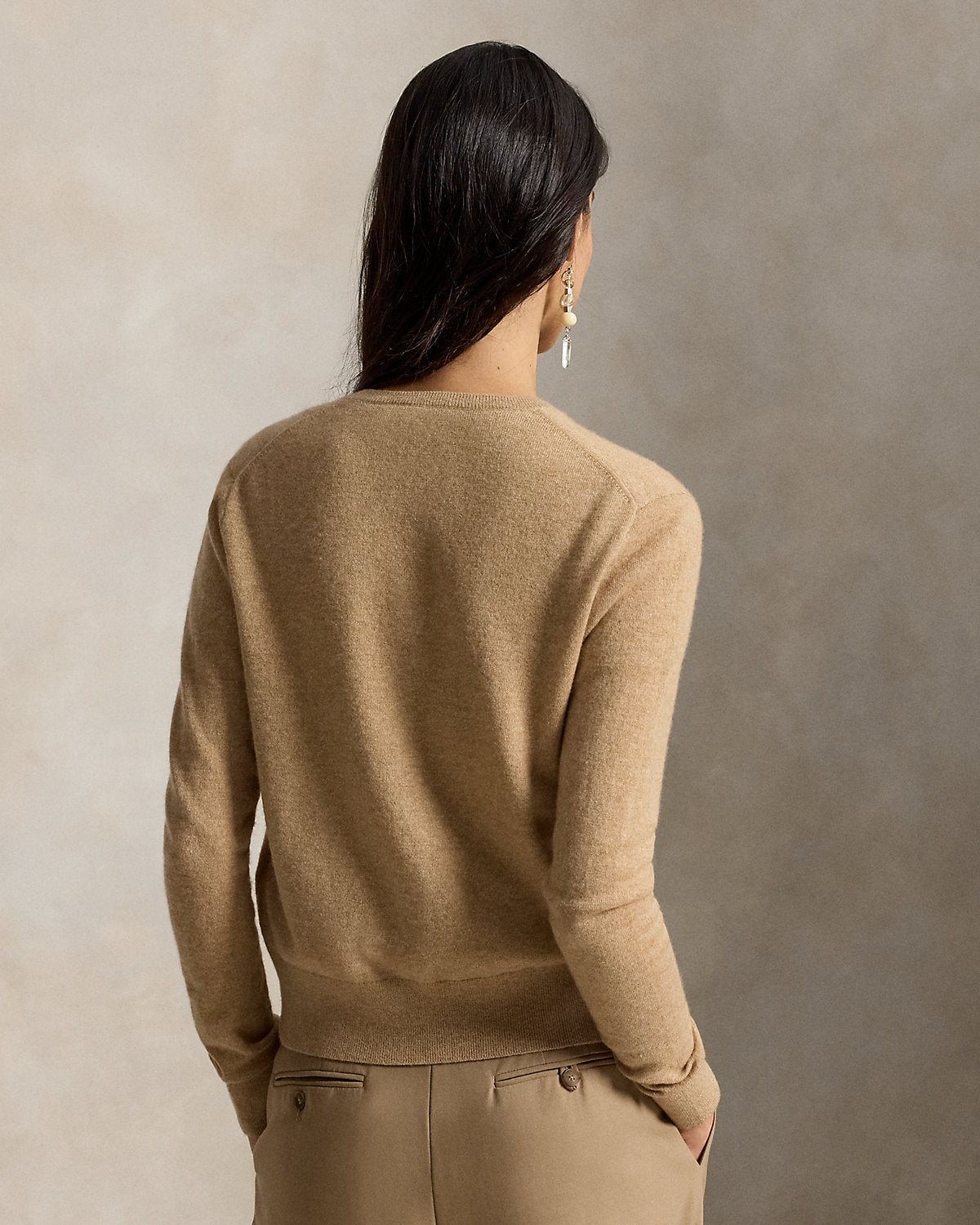 Cashmere Crewneck Cardigan