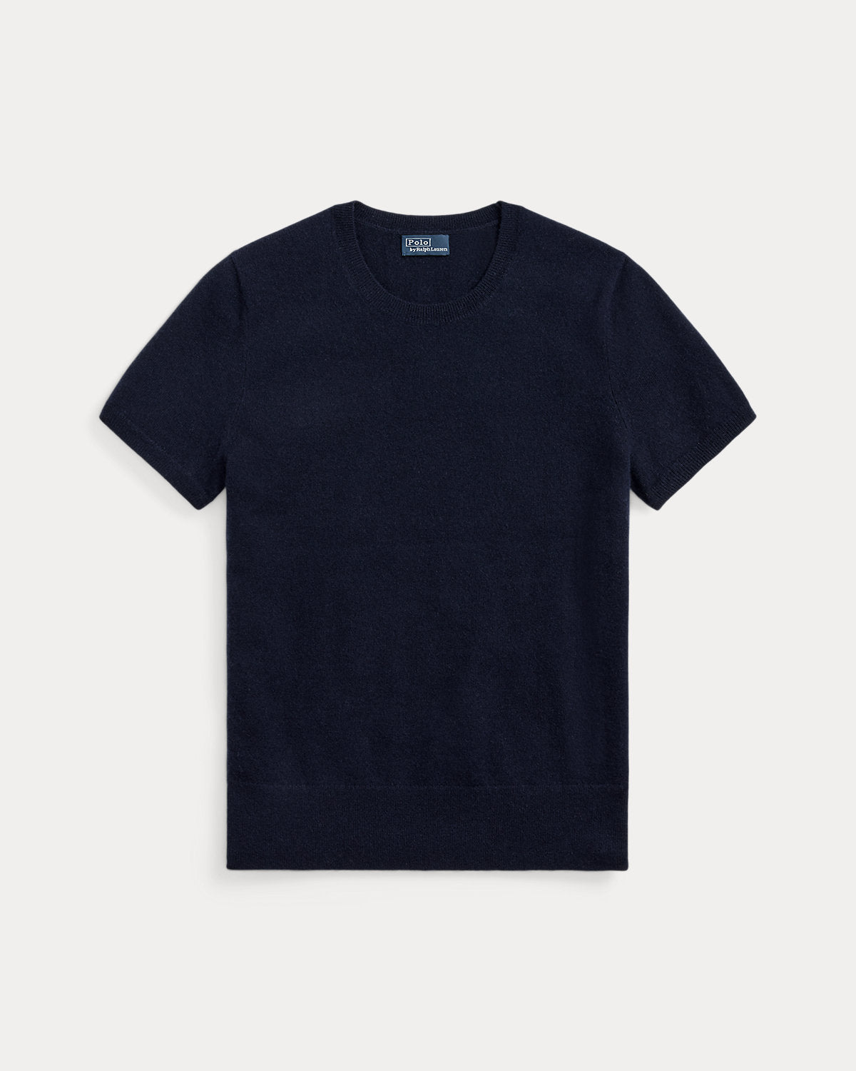 Cashmere Short-Sleeve Crewneck Sweater