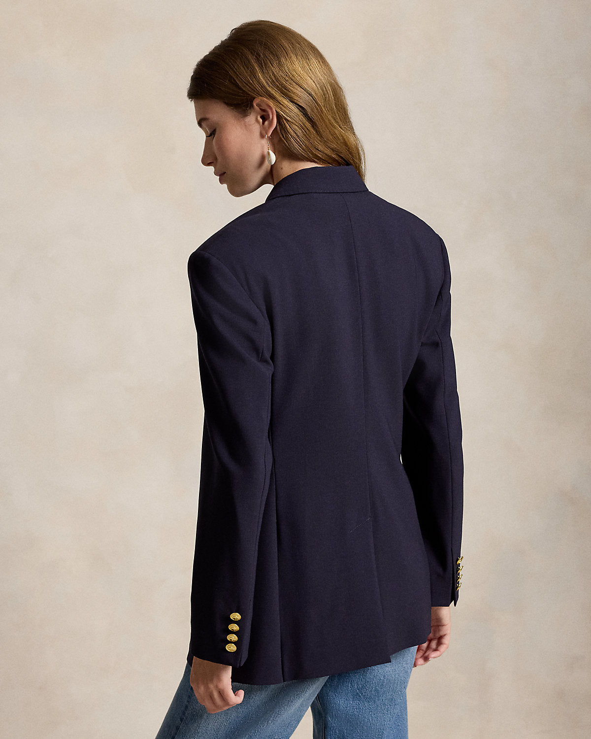 Double-Breasted Wool-Blend Blazer