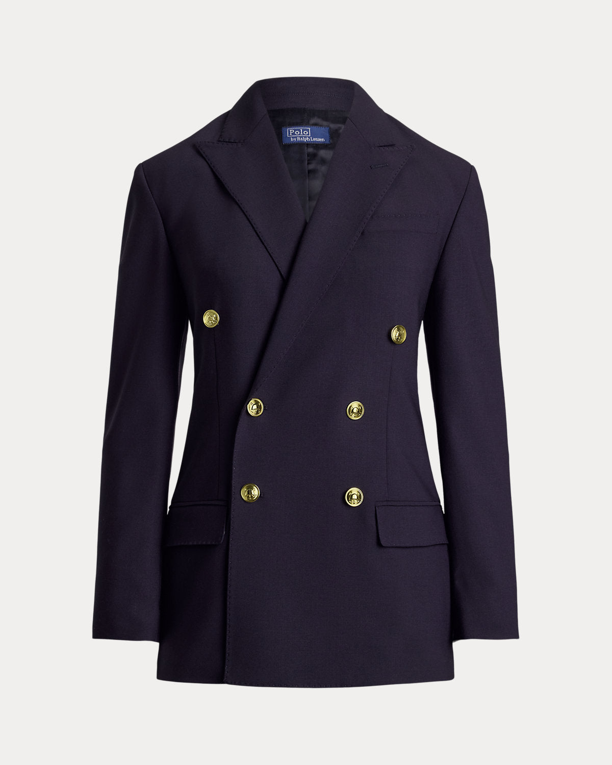 Double-Breasted Wool-Blend Blazer