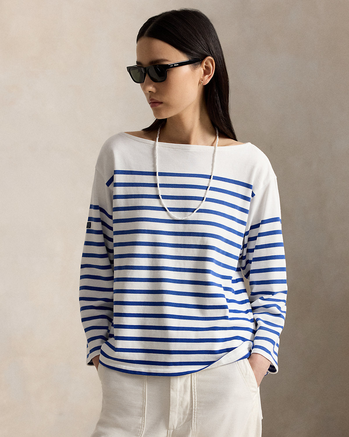 Striped Boatneck Mariner Tee