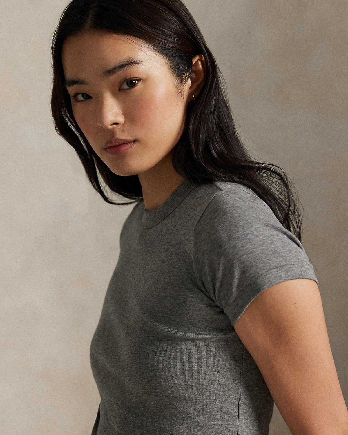 Slim Fit Stretch Cotton Tee
