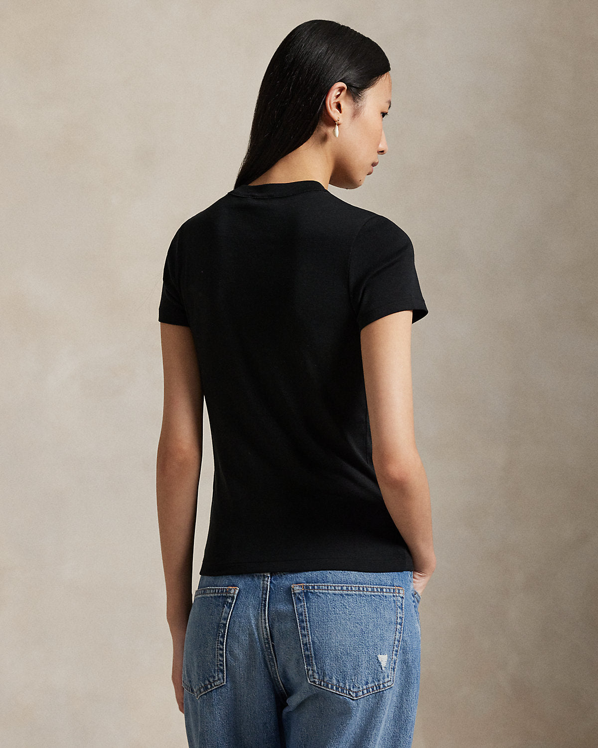 Slim Fit Stretch Cotton Tee