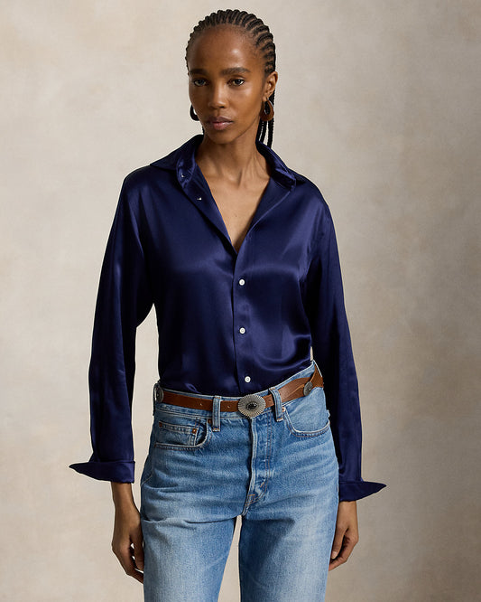 Slim Fit Silk Shirt