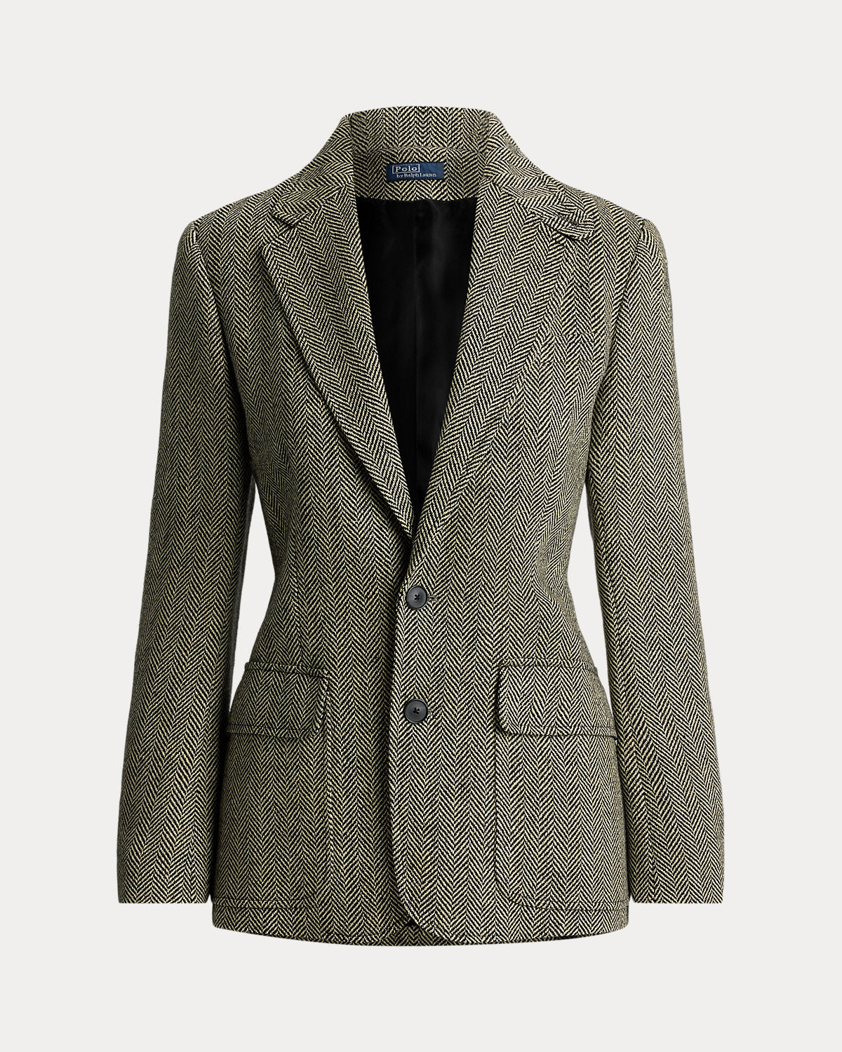 Single-Breasted Herringbone Blazer