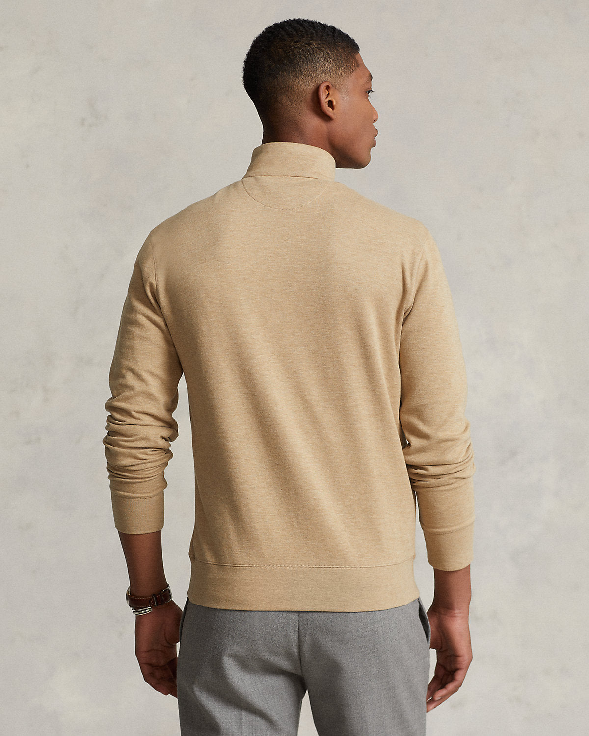 Luxury Jersey Quarter-Zip Pullover