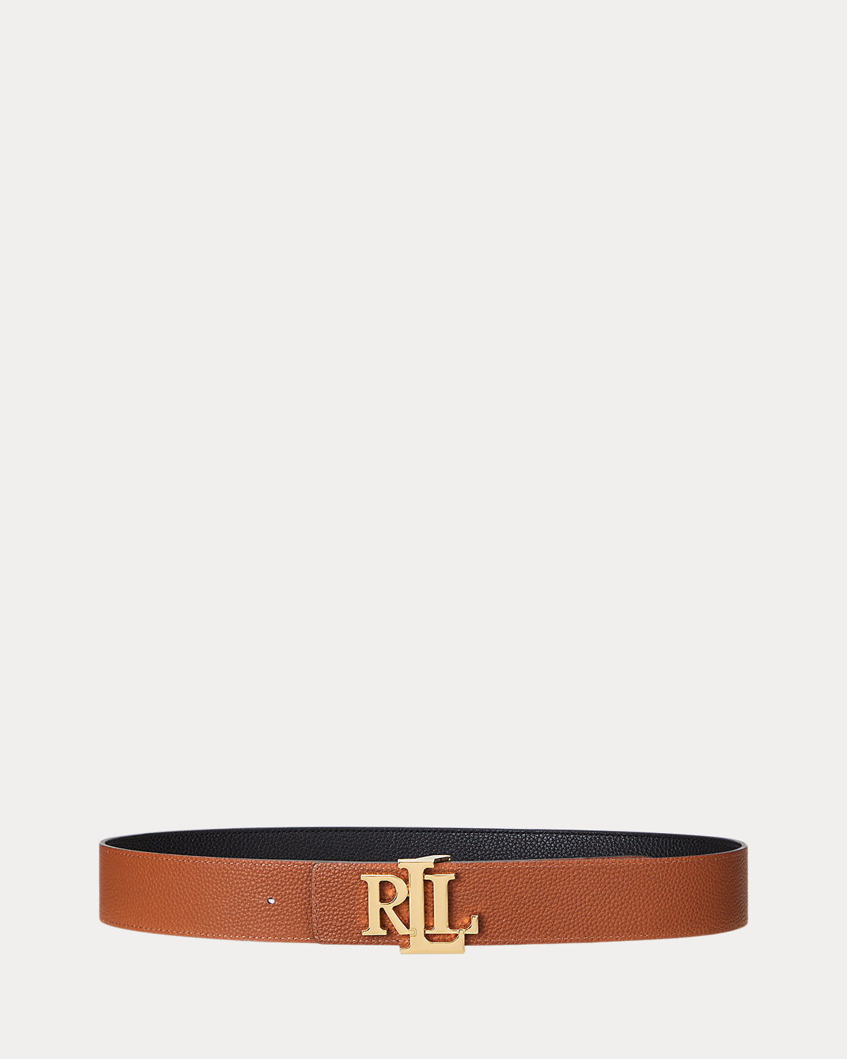 Logo Reversible Pebbled Wide Belt