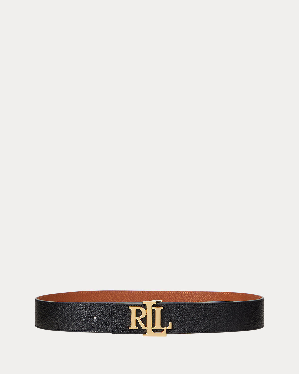 Logo Reversible Pebbled Wide Belt