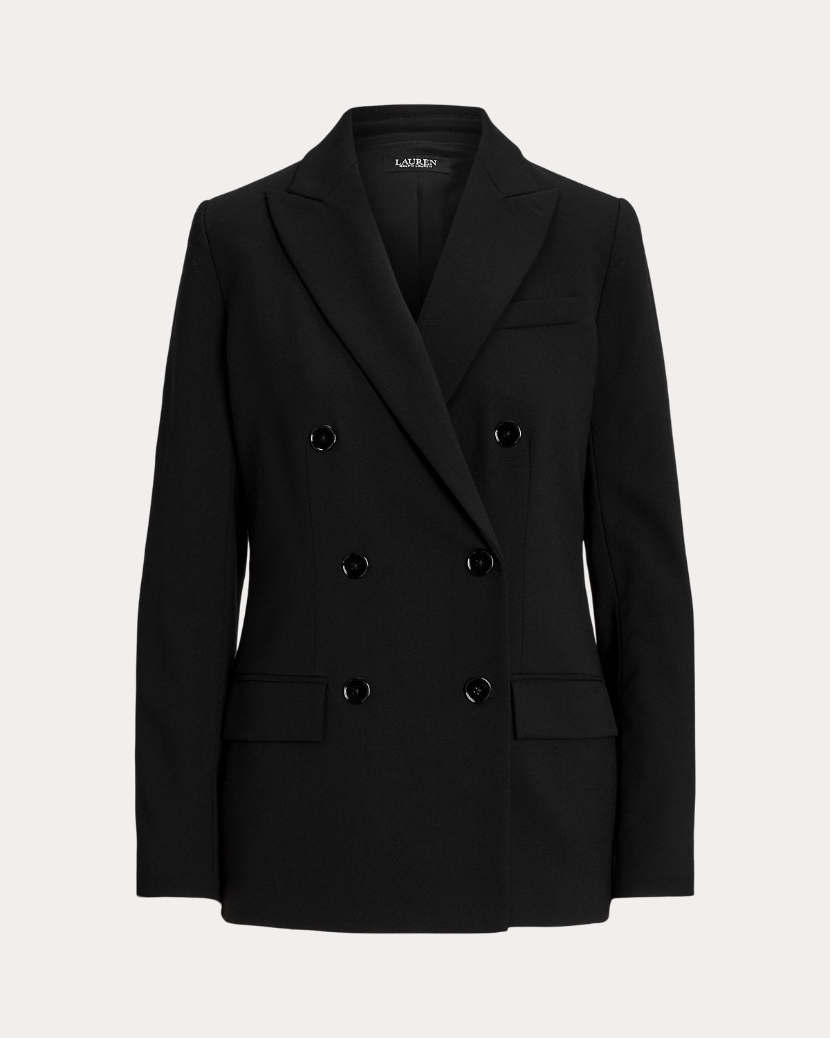 Double-Breasted Wool Crepe Blazer