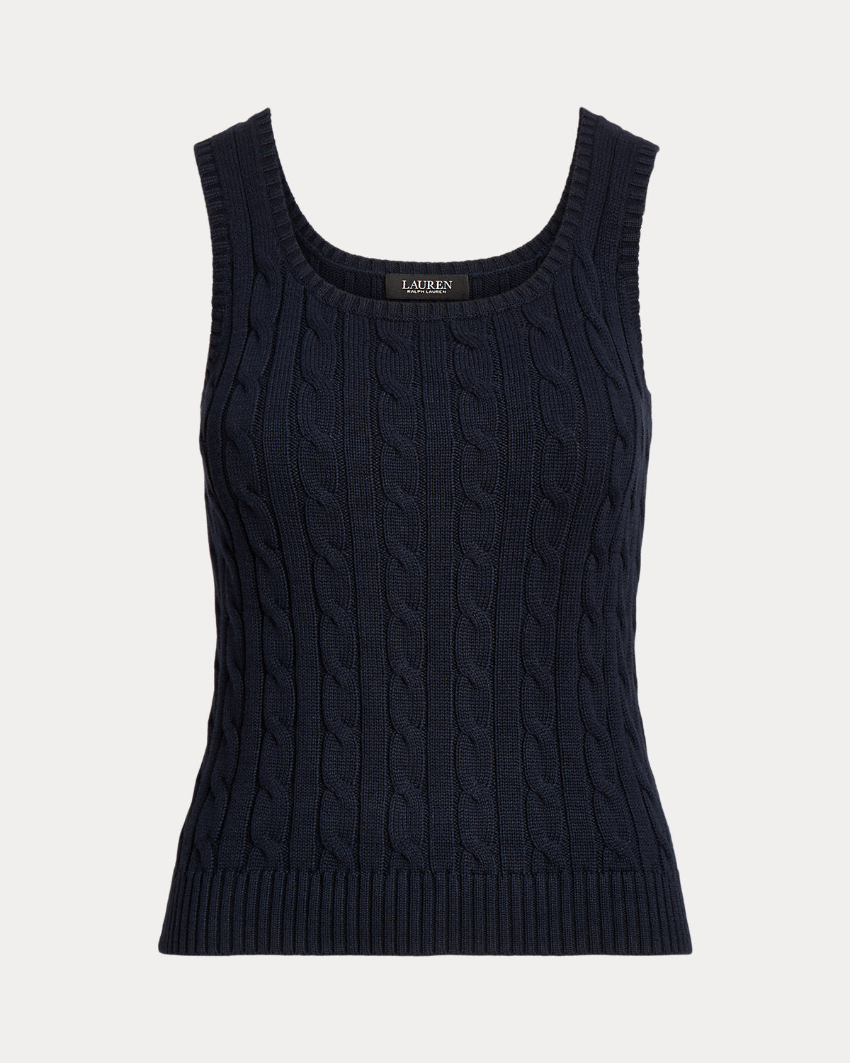 Cable-Knit Sleeveless Sweater