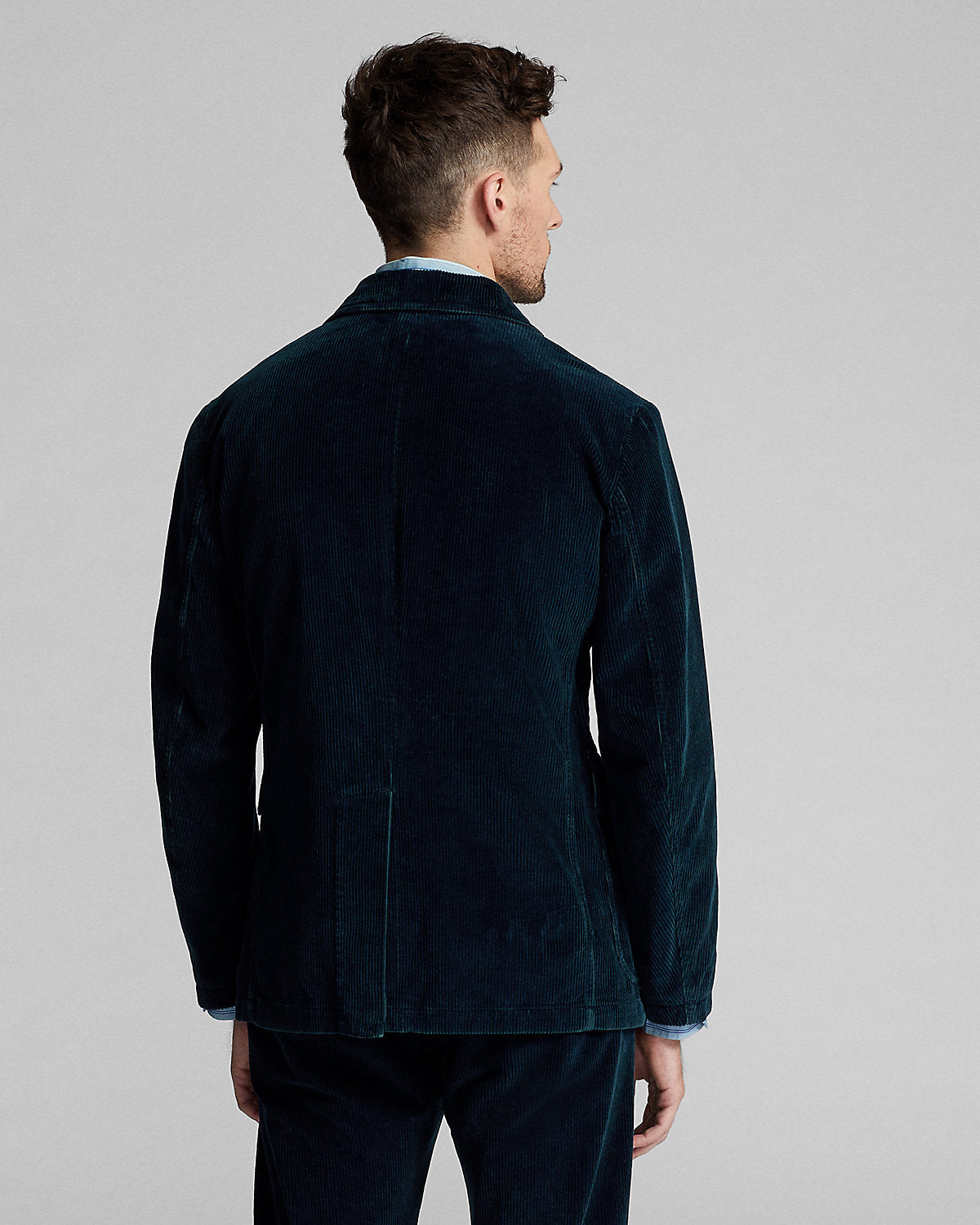 Unconstructed Indigo Corduroy Sport Coat