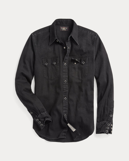 Slim Fit Denim Western Shirt