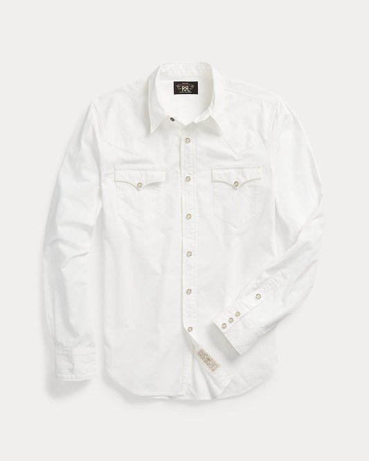 Slim Fit Poplin Western Shirt