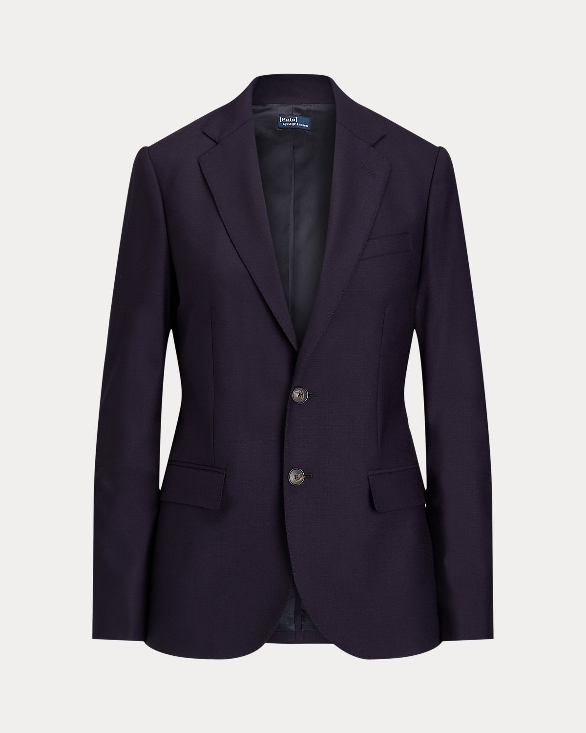 Single-Breasted Stretch Wool Blazer